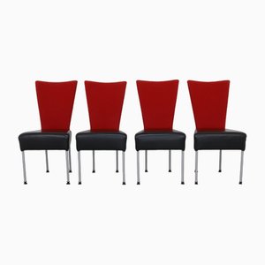 Postmodern 2-Tone Dining Chairs, 1980s, Set of 4