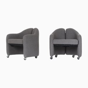 Set of PS142 Armchairs Eugenio Gerli for Tecno, 1960s