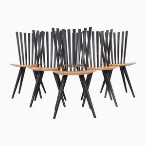 Mikado Chairs by Foersom & Hiort-Lorenzen, 1986, Set of 6