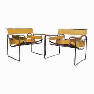 Wassily Lounge Chairs by Marcel Breuer for Knoll Inc. / Knoll International, Set of 2