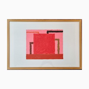 Peter Halley, Core, 1991, Lithograph, Framed