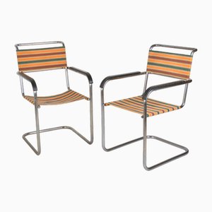 B34 Chairs attributed to Marcel Breuer for Mücke Melder, Set of 2