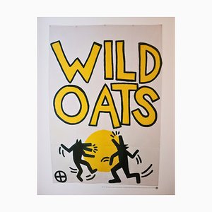 Stampa poster Wild Oats di Keith Haring, anni '90