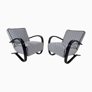 H 269 Lounge Chairs by Jindřich Halabala for Up Zavody, 1940s, Set of 2