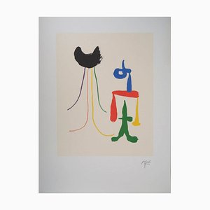 Joan Miro, Coppia surrealista, anni '70, Litografia