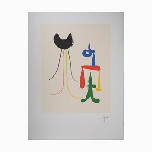 Joan Miro, Pareja surrealista, años 70, Litografía