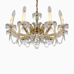 Lustre Style Maria Theresia en Cristal au Plomb, 1970s