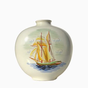 Vaso grande in ceramica di Giovanni Gariboldi Ginori per San Cristoforo, Italia, anni '40