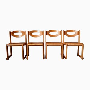 Vintage Scandinavian Chairs in Stackable Wood, Set of 8