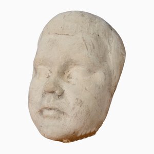 Plaster Mask of Child's Face, France, 1924