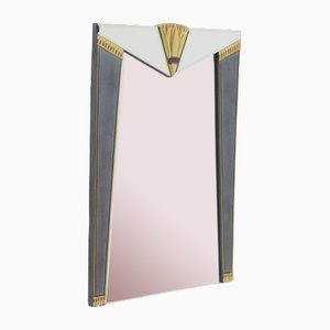 Art Noveau Style Gold-Plated Mirror from Deknudt Belgium, 1980s
