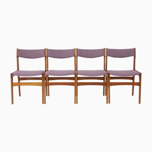 Chaises Mid-Century en Teck, Danemark, 1960s, Set de 4