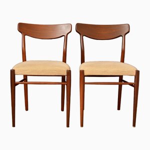 Scandinavian Teak Chairs, 1960s, Set of 2