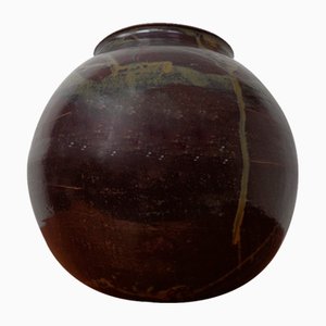 Jarrón o jarra de Studio danés grande de cerámica, años 60