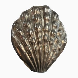 Muschelvase aus Aluminiumguss