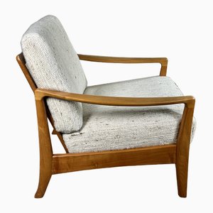 Canapé et Fauteuil Vintage Scandinaves en Teck et Laine Bouclée, 1960, Set de 2