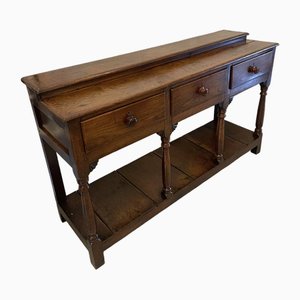 George III Oak Dresser Base or Sideboard, 1800s