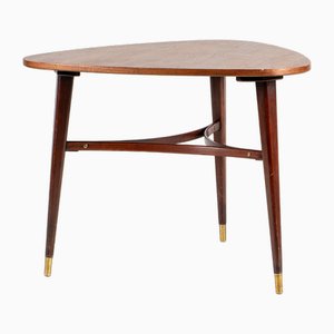 Coffee Table with Tripod Feet in Teak, Sweden, 1960s