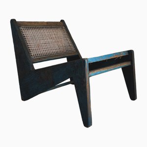 Blauer Känguru Stuhl von Pierre Jeanneret, 1955