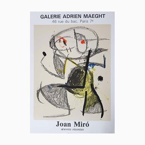 Joan Miro, Recent Works, Original Lithographic Poster, 1983