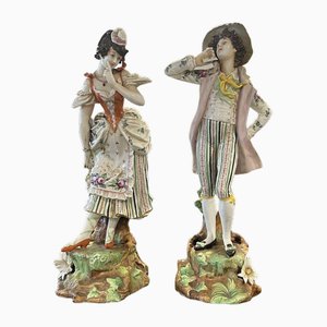 Antique Porcelain Figures, Set of 2