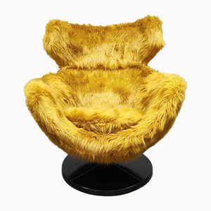 Vintage Wingback Swivel Egg Chair by Pierre Guariche for Meurop, 1960s