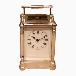 Vintage Silver-Plated Carriage Clock