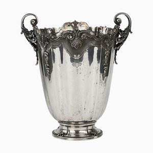 Italian Silver Cooler in the Shape of Vase, 1944