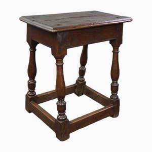 16th Century English Oak Joint Stool