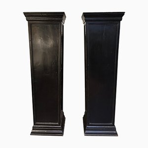 Large Ebonized Pedestals, 1895, Set of 2