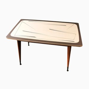 Mid-Century Coffee Table with Abstract Patterned Top, 1950s
