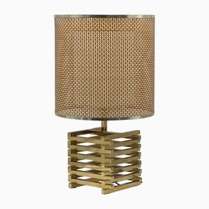 Large Spiga Lamp in Brass by Enrico Tronconi for Tronconi, 1960s