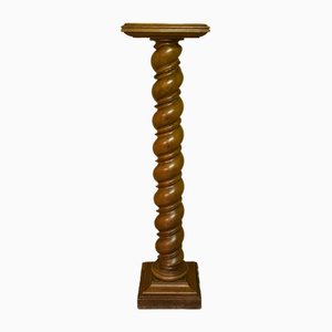 Colonna Luigi XIII in legno di noce, Francia, metà XIX secolo