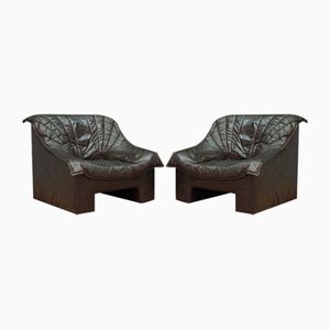 Fauteuil en Cuir de Viva, Allemagne, 1960s