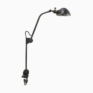 Lámpara de escritorio Machinist industrial vintage de metal negro con dos brazos de Hala Zeist