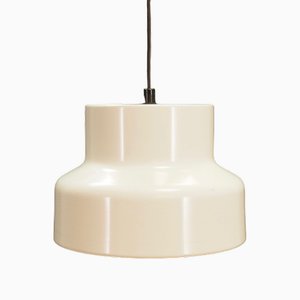 Danish White Pendant Lamp, 1970s