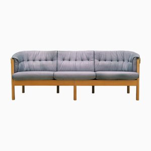 Dänisches Flieder Sofa aus Velours, 1970er