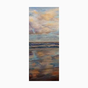 Elena Mardashova, Afternoon Beach, Pittura a olio, 2020