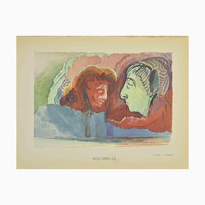 After Odilon Redon, Dantes Vision, Lithographie, 1923