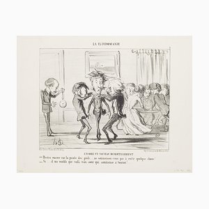 Honoré Daumier, Encore un Nouveau Divertissement, Lithograph, 1853