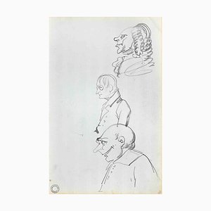 Hortense Haudebort-Lescot, Study of Study of Figures, Drawing, Early 19th Century