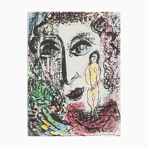 Marc Chagall, Performing in the Circus, Lithograph, 1960s