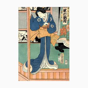 Utagawa Kunisada, Sawamura Tosho, Holzschnitt, 1862