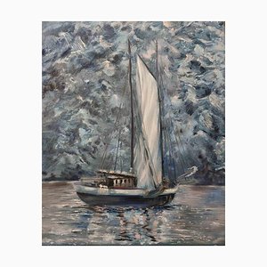 Elena Mardashova, Zone arctique, Peinture à l'huile, 2022