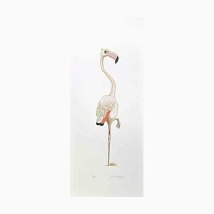 Lithographie Alberto Mastroianni, Flamingo, 1970s