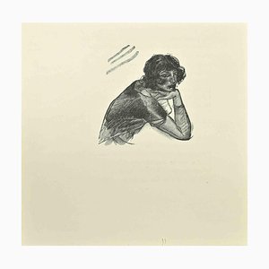 Jean Paul Sauget, Mujer, 1921, Xilografía