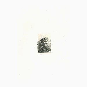 Charles Amand Durand nach Rembrandt, Kopf eines Mannes mit Turban, Kupferstich, 19. Jh.