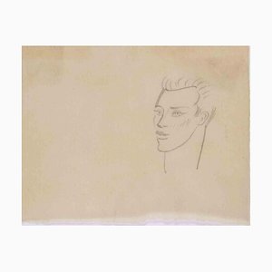 Valentine Hugo, Portrait of a Young Man, Drawing, Mid 20th century