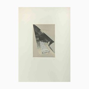 Hans Richter, Composición abstracta, años 70, Aguafuerte y collage