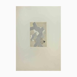 Hans Richter, Composition Abstraite, 1970s, Eau-forte et Collage